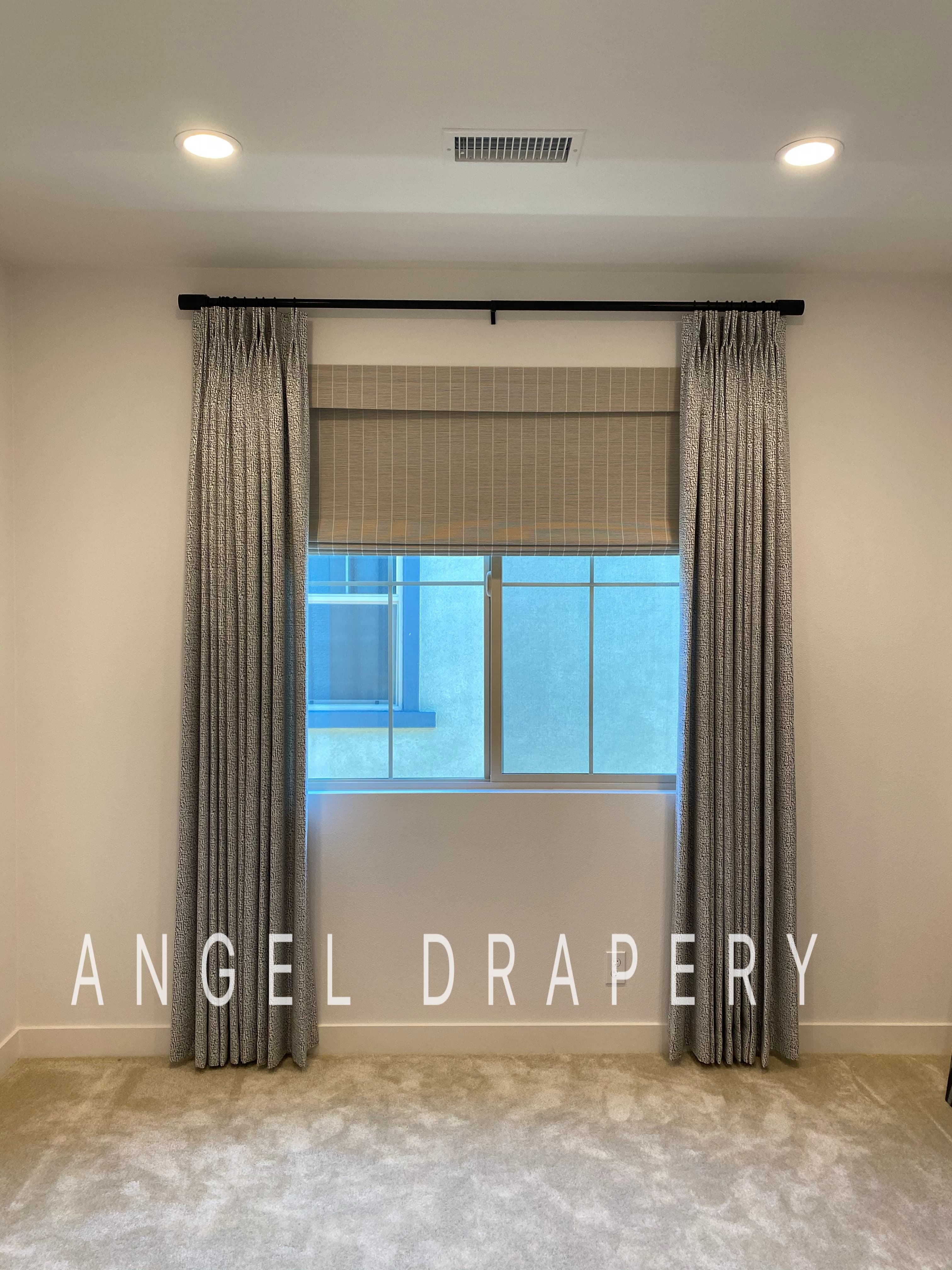 Woven Shade + Drapery