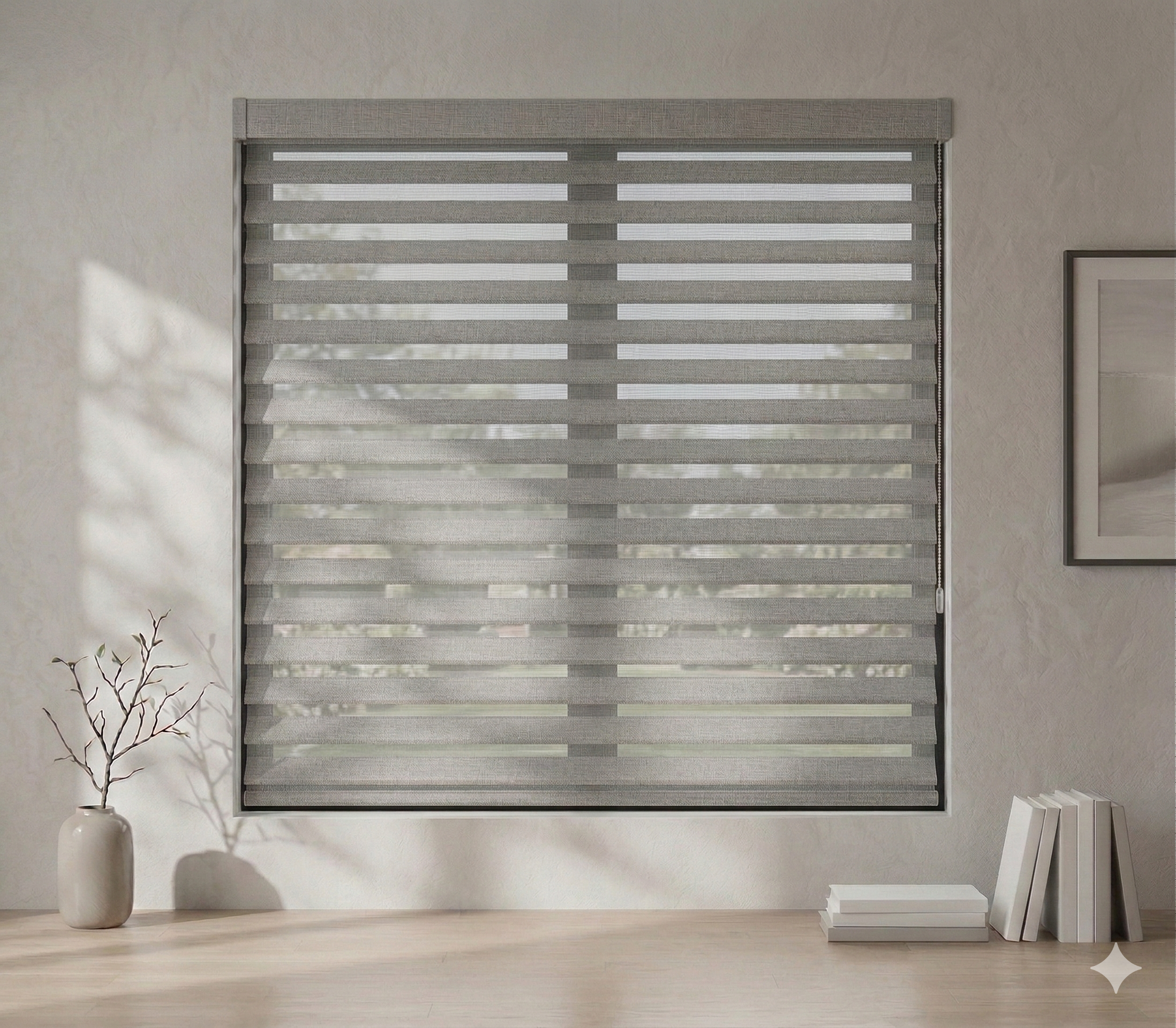 Sheer shades light diffusion